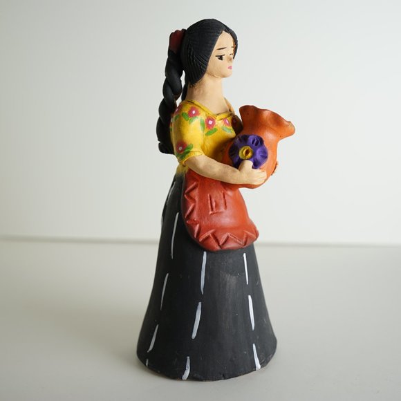 Handcrafted Ceramic Clay Guatemalan Woman Coffee Farmers - Picture 5 of 8